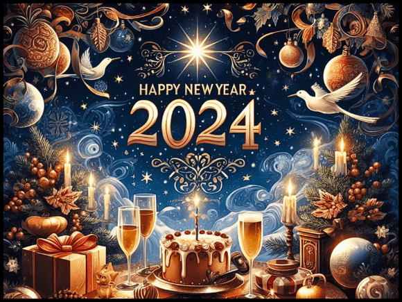 30 Happy New Year PNG Backgrounds Papers