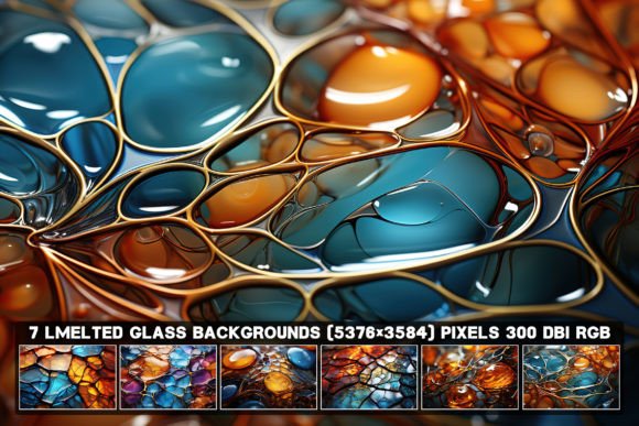 7 Abstract Melted Glass Backgrounds: A Designer's Secret Weapon
