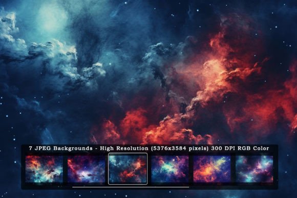7 Dark Galaxy Sky Textures: Deep Space Backgrounds