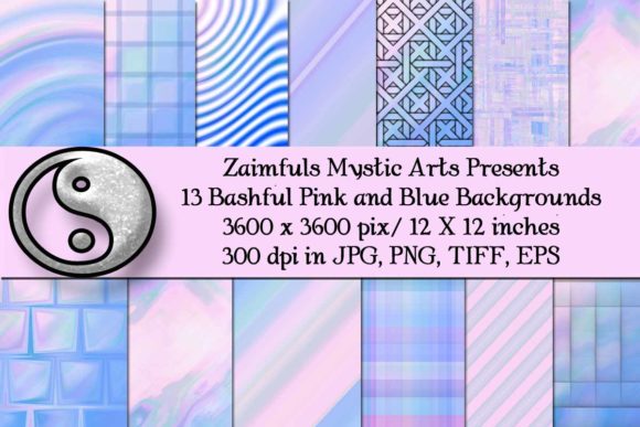 Bashful Pink and Blue Backgrounds: A Design Asset for Every Occasion