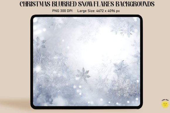 Capture the Magic: Using Christmas Blurred Snowflakes Backgrounds