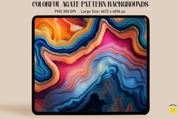 Colorful Agate Pattern Backgrounds: Elevate Your Creative Projects