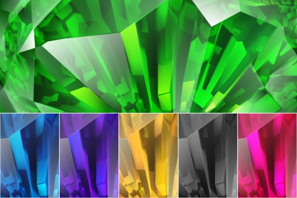 Exploring the Visual Impact of Abstract Crystal Backgrounds