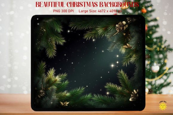 Fir Branches and Stars Xmas Backgrounds: Elevate Your Holiday Designs