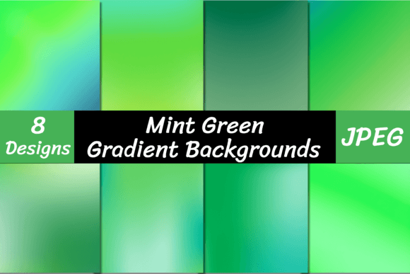 Mint Green Gradient Backgrounds for Modern Design