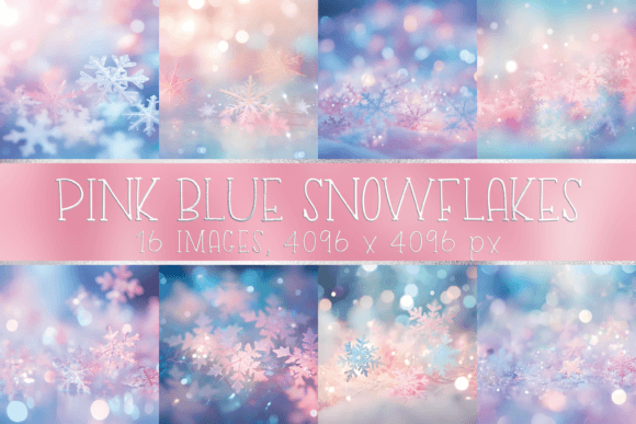 Pastel Pink Blue Snowflake Backgrounds: A Designer's Winter Toolkit