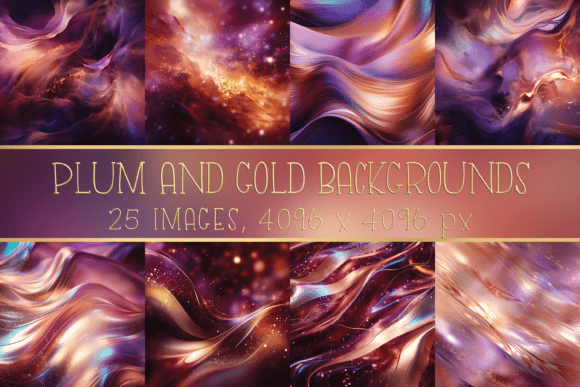 Plum Burgundy and Gold Backgrounds: A Designer's Palette