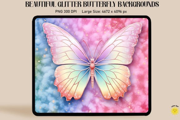 Rainbow Pastel Butterfly Backgrounds: A Designer's Dream Asset