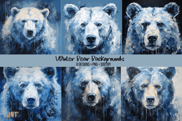 Winter Bear Backgrounds: Cozy Charm for Your Creative Projects